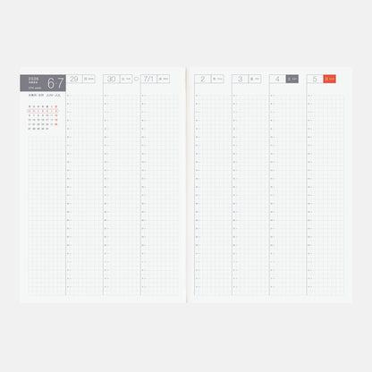 Hobonichi Techo 2026 Japanese Cousin Avec Books [A5 size/Daily 6-month x 2 book set/Jan start/Mon start]