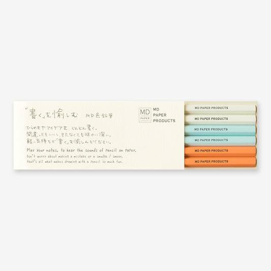 Midori MD Colour Pencil Set of 6