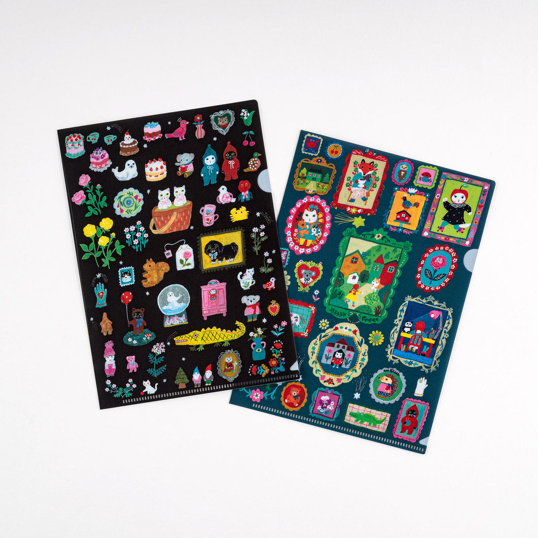 Hobonichi 2024 Accessories Yumi Kitagishi: Folder Set (2) A5 Little Gifts