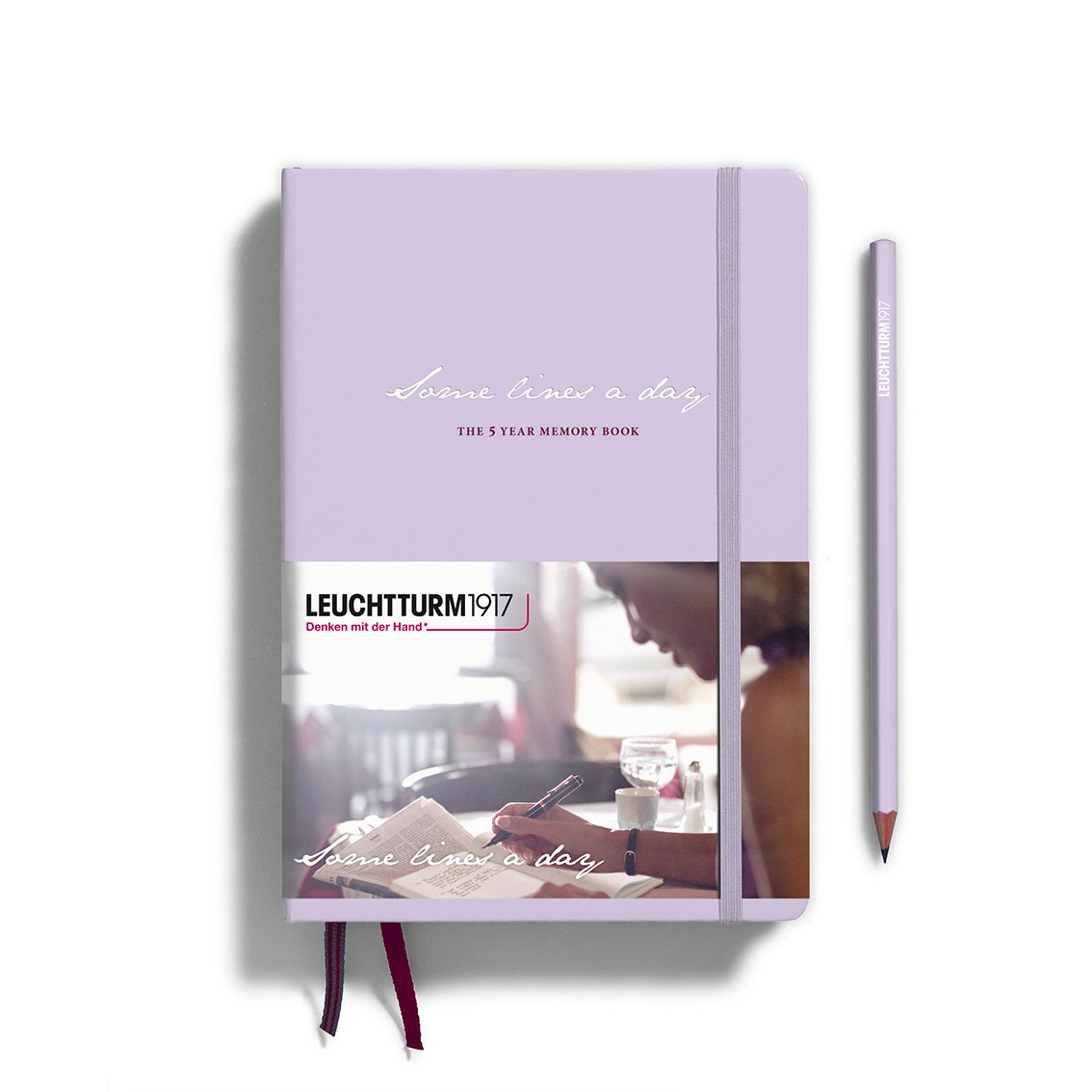 Leuchtturm Notebook Some Lines A Day Medium A5 Hardcover Lilac