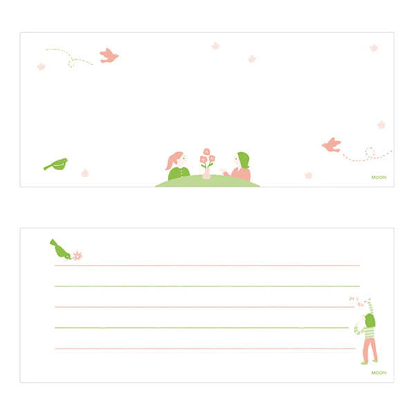 Midori MD Stand Memo Horizontal Type Message Pink