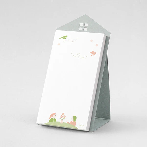 Midori MD Stand Memo Vertical Message Grey