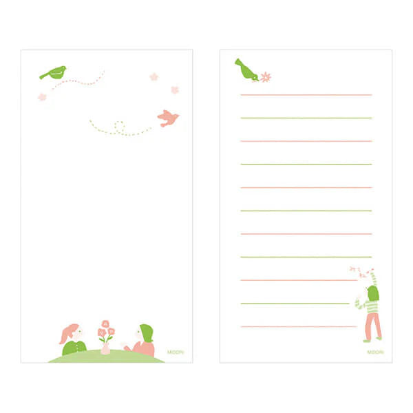 Midori MD Stand Memo Vertical Message Grey