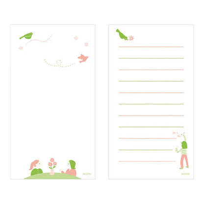 Midori MD Stand Memo Vertical Message Grey