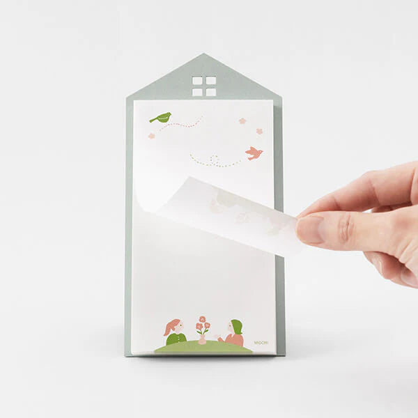 Midori MD Stand Memo Vertical Message Grey