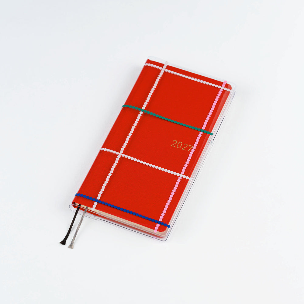 Hobonichi Yoshie Watanabe: Cover on Cover A5 Size (Dotted Plaid)