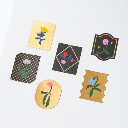 Hobonichi Yoshie Watanabe: Foil-Stamped Stickers (Petit Bloom)