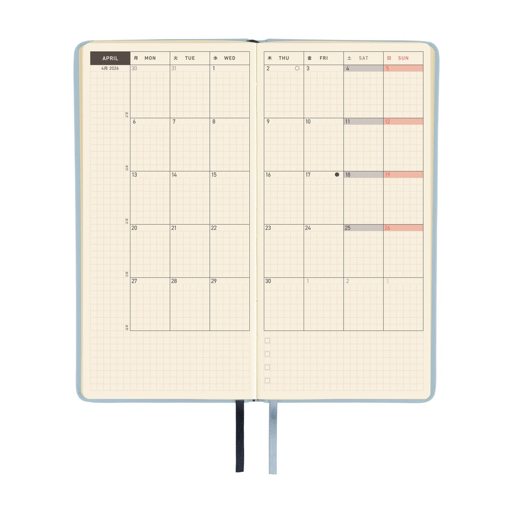 Hobonichi Planner Weeks 2026 ENG Leather