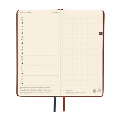 Hobonichi Planner Weeks 2026 ENG Leather