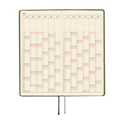Hobonichi Planner Weeks 2026 ENG Colours