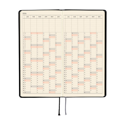 Hobonichi Planner Weeks 2026 ENG Yumi Kitagishi:White Cat's Daily Life