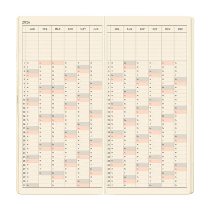 Hobonichi Planner Weeks Mega 2026 ENG Sneaker