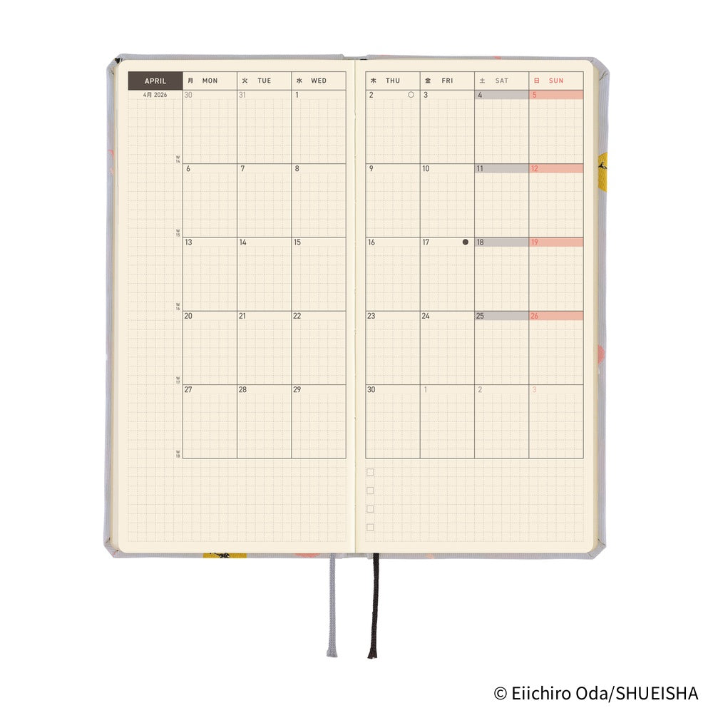 Hobonichi Planner Weeks 2026 ENG ONE PIECE magazine: Hiriluk’s Cherry Blossoms