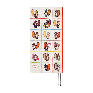 Hobonichi Planner Weeks 2026 ENG 100%ORANGE: Squirrel’s Moving Day