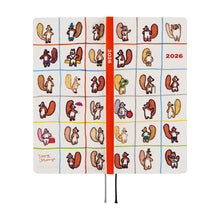 Load image into Gallery viewer, Hobonichi Planner Weeks 2026 ENG 100%ORANGE: Squirrel’s Moving Day
