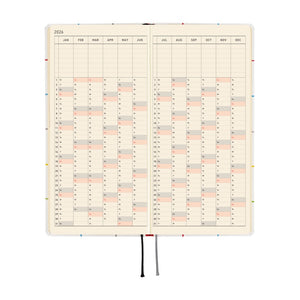 Hobonichi Planner Weeks 2026 ENG 100%ORANGE: Squirrel’s Moving Day