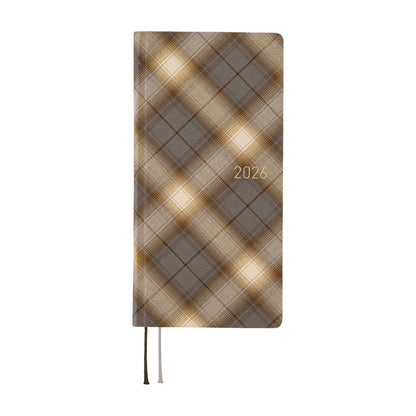 Hobonichi Planner Weeks 2026 ENG Shirt Fabric: Foggy Plaid
