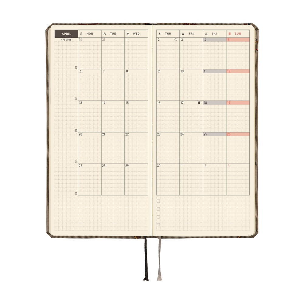 Hobonichi Planner Weeks 2026 ENG Bow & Tie