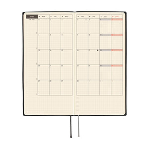 Hobonichi Planner Weeks 2026 ENG White Line