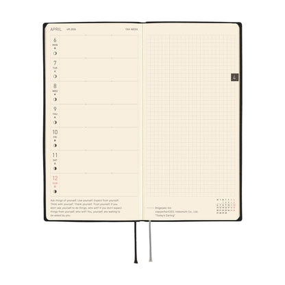 Hobonichi Planner Weeks 2026 ENG White Line