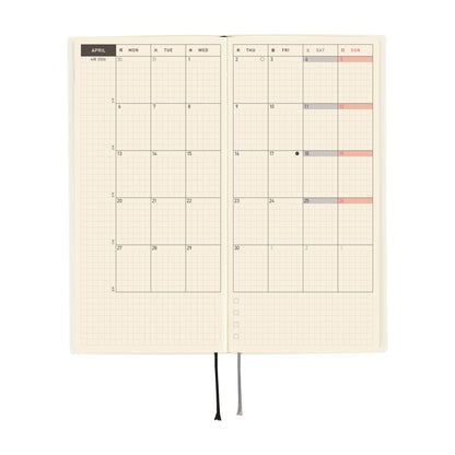 Hobonichi Planner Weeks 2026 ENG White Line