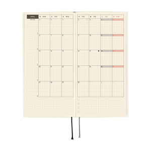 Hobonichi Planner Weeks 2026 ENG White Line