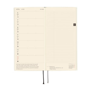 Hobonichi Planner Weeks 2026 ENG White Line