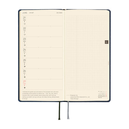 Hobonichi 2027 Planner Weeks ENG Colors: Midnight Blue