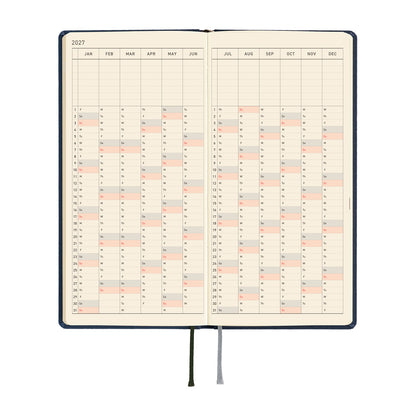 Hobonichi 2027 Planner Weeks ENG Colors: Midnight Blue
