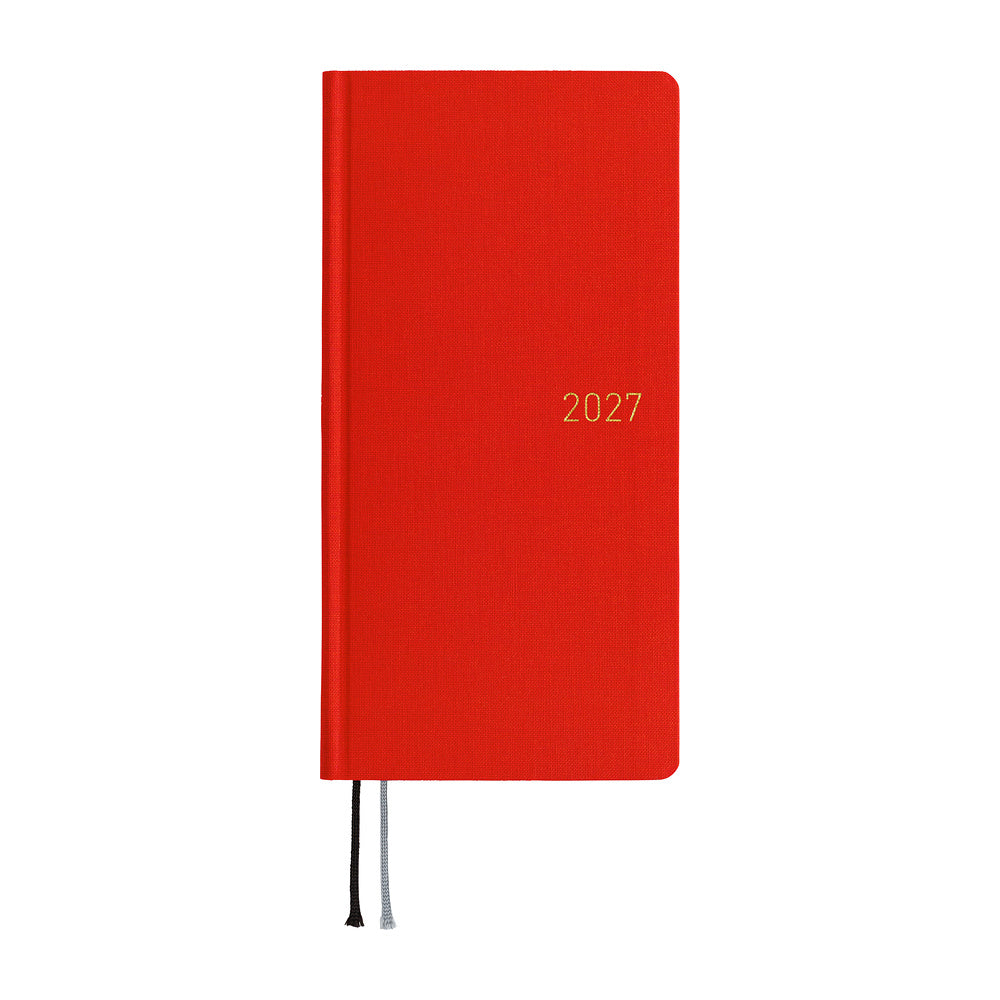 Hobonichi 2027 Planner Weeks ENG Colors: Poppy Red