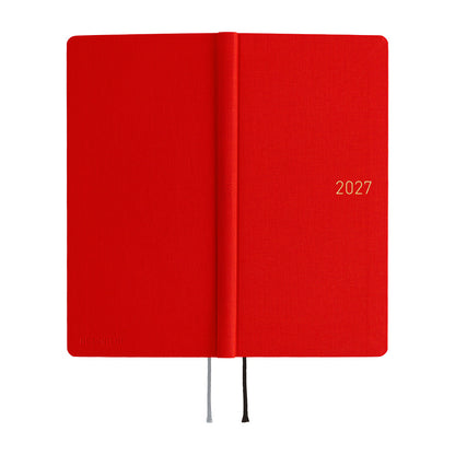 Hobonichi 2027 Planner Weeks ENG Colors: Poppy Red
