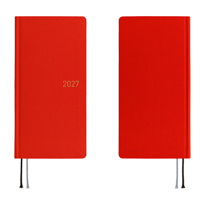 Hobonichi 2027 Planner Weeks ENG Colors: Poppy Red