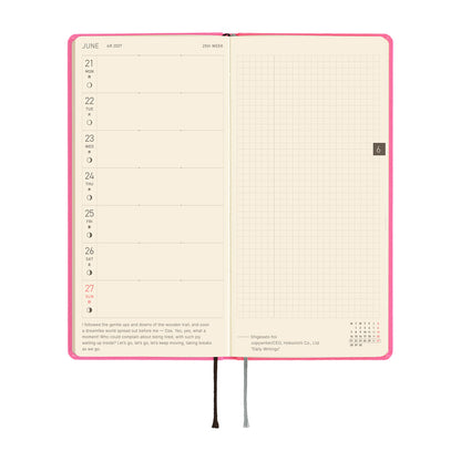 Hobonichi 2027 Planner Weeks ENG Colors: Pink Sapphire