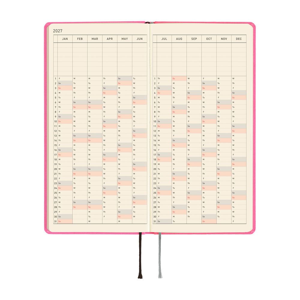 Hobonichi 2027 Planner Weeks ENG Colors: Pink Sapphire