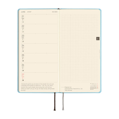 Hobonichi 2027 Planner Weeks ENG Colors: Sea Glass