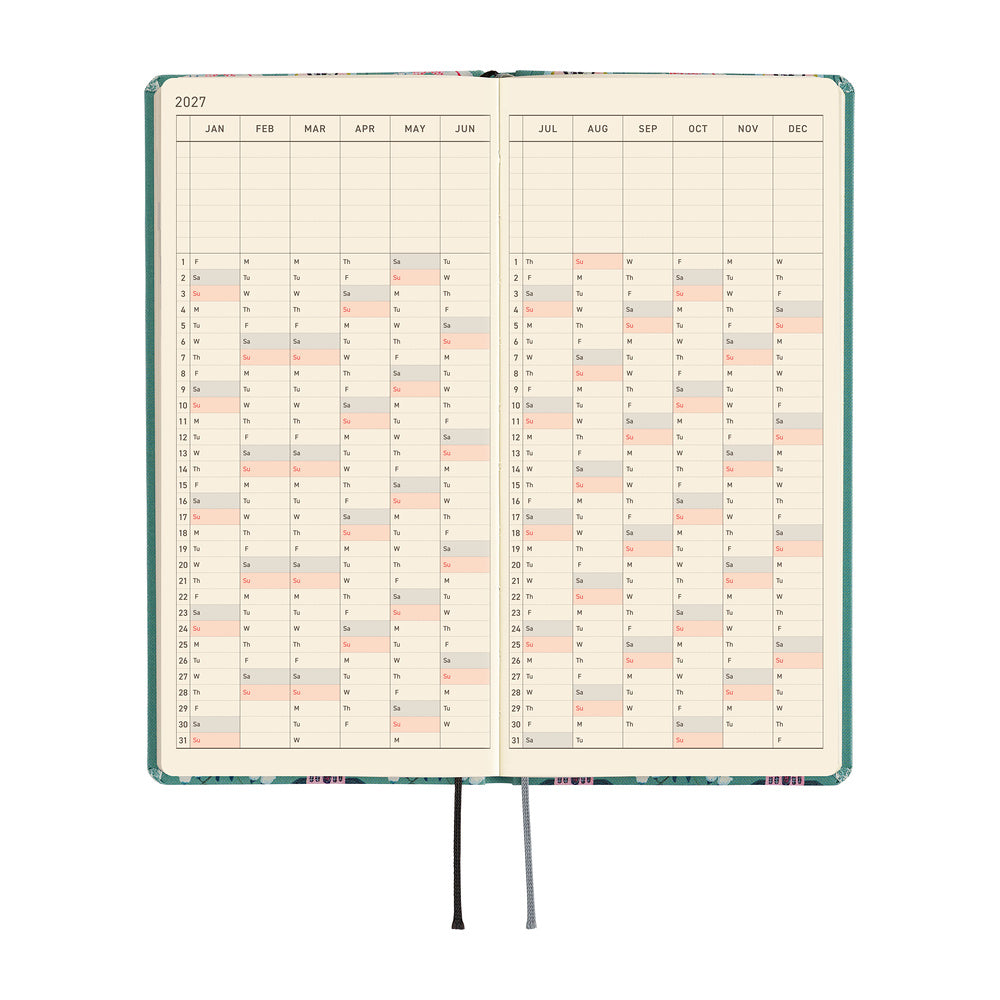 Hobonichi 2027 Planner Weeks ENG Yumi Kitagishi: White Cat Wallpaper