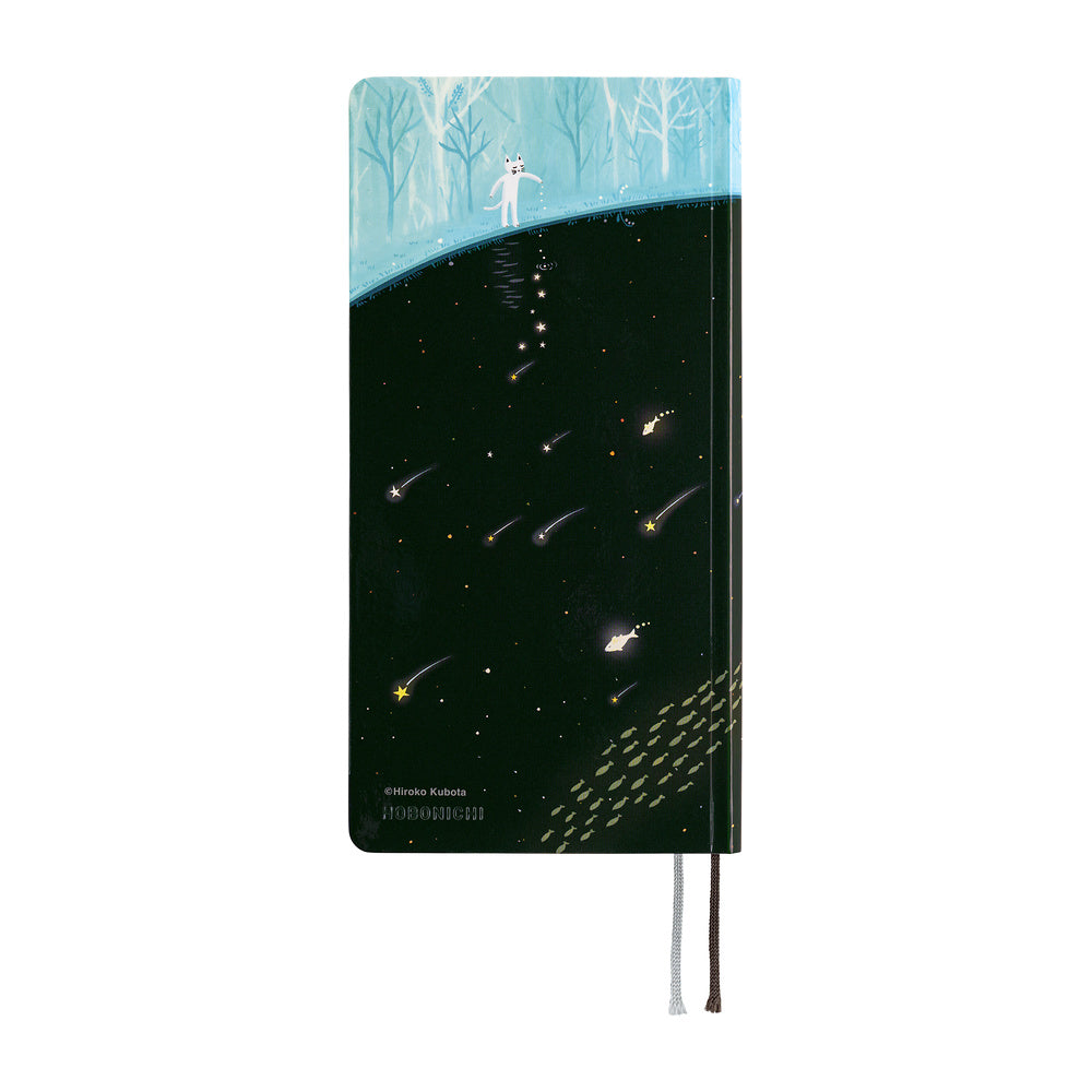 Hobonichi 2027 Planner Weeks ENG Hiroko Kubota: Meteor Shower in the Light Blue Forest