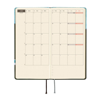 Hobonichi 2027 Planner Weeks ENG Hiroko Kubota: Meteor Shower in the Light Blue Forest