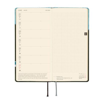 Hobonichi 2027 Planner Weeks ENG Hiroko Kubota: Meteor Shower in the Light Blue Forest