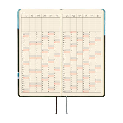 Hobonichi 2027 Planner Weeks ENG Hiroko Kubota: Meteor Shower in the Light Blue Forest