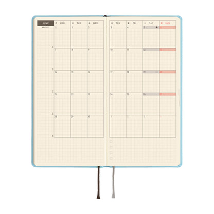 Hobonichi 2027 Planner Weeks MEGA ENG Colors: Sea Glass