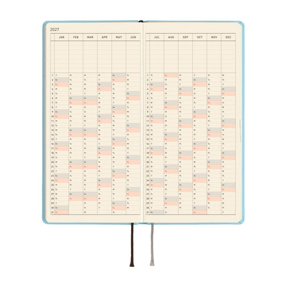 Hobonichi 2027 Planner Weeks MEGA ENG Colors: Sea Glass