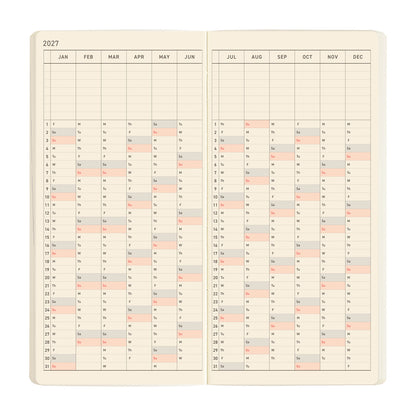 Hobonichi 2027 Planner Weeks MEGA ENG Sneaker: Lime Green