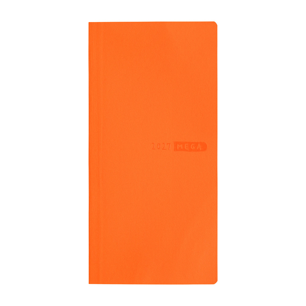 Hobonichi 2027 Planner Weeks MEGA ENG Sneaker: Mandarin Orange