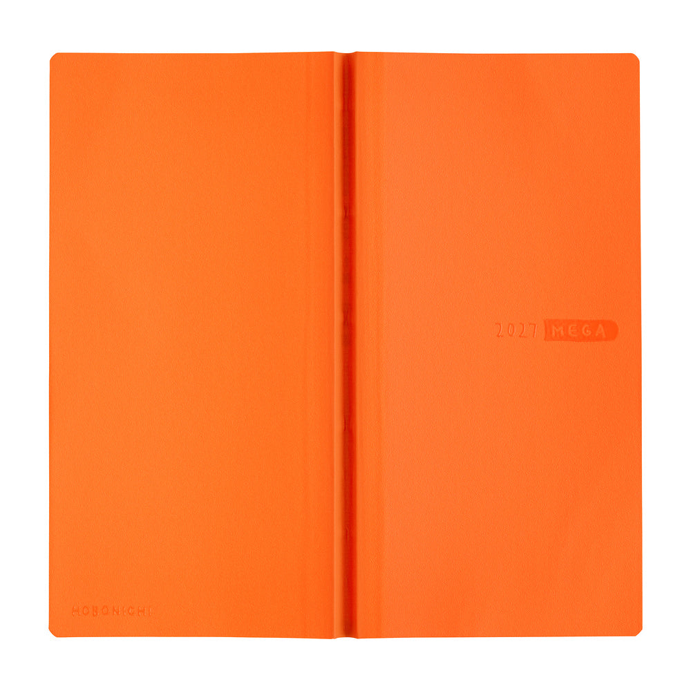 Hobonichi 2027 Planner Weeks MEGA ENG Sneaker: Mandarin Orange