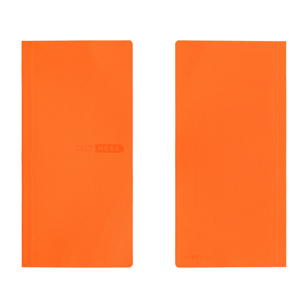 Hobonichi 2027 Planner Weeks MEGA ENG Sneaker: Mandarin Orange