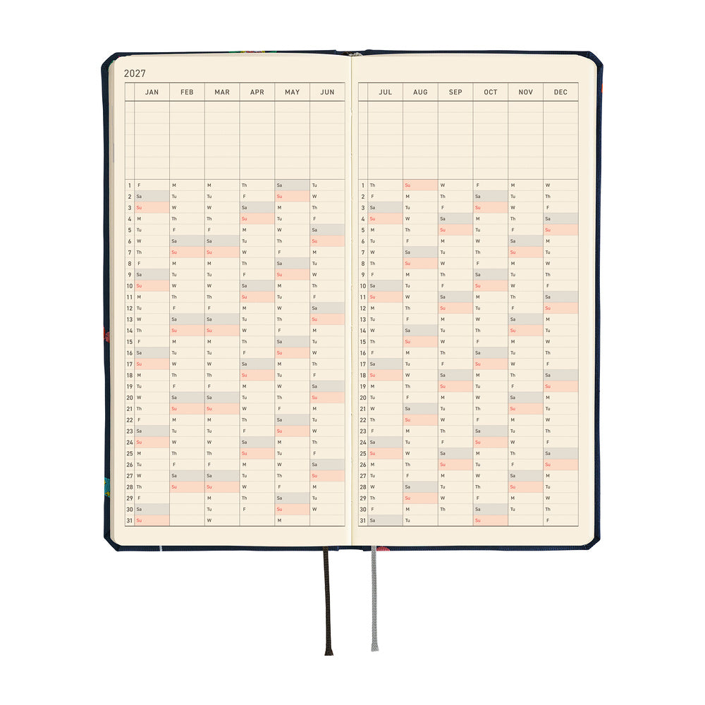 Hobonichi 2027 Planner Weeks MEGA ENG Bow & Tie: Candy Dream