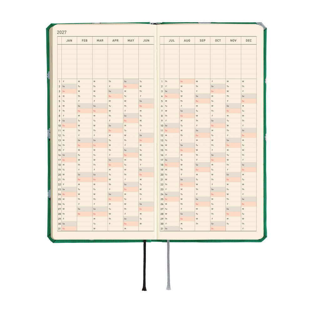 Hobonichi 2027 Planner Weeks MEGA ENG Bow & Tie: Sheep Sheep Sheep