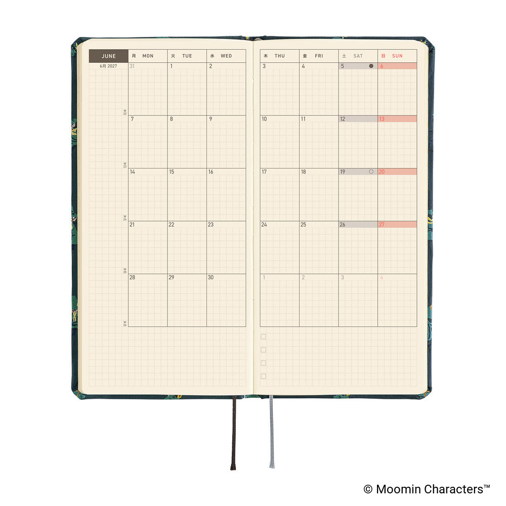 Hobonichi 2027 Planner Weeks ENG Moomin: A Day in the Life of Snufkin