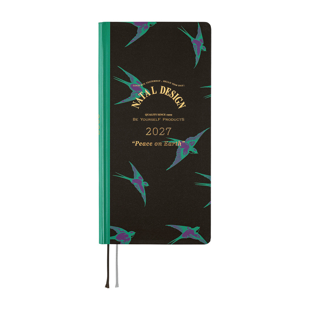 Hobonichi 2027 Planner Weeks ENG Natal Design: Lucky Swallow